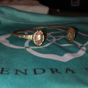Gold, two stone bracelet